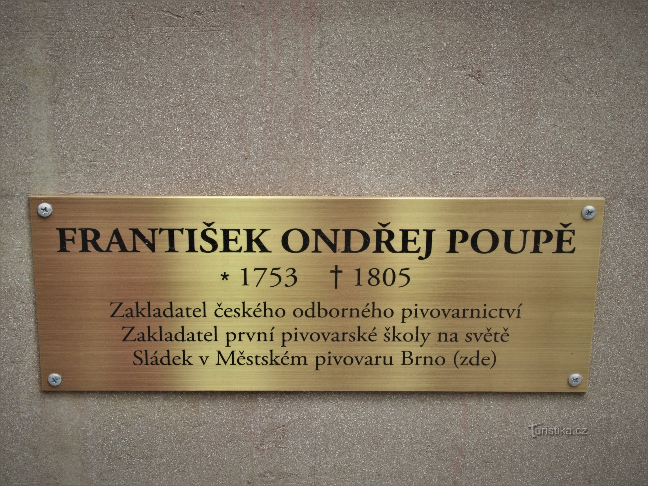 Brno - tượng František Ondřej Poupět