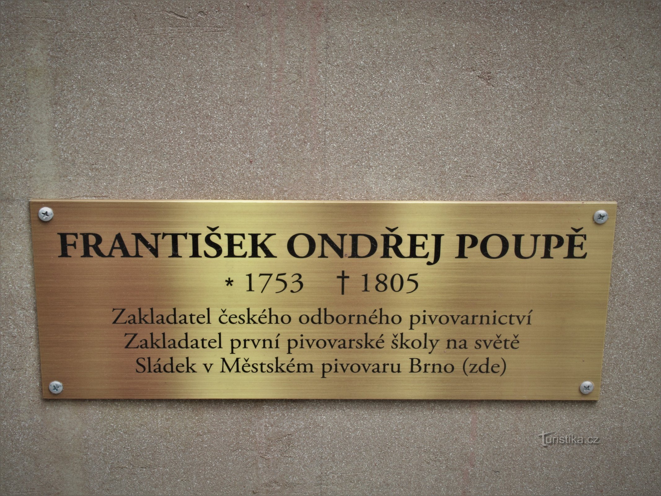 Brno - estatua de František Ondřej Poupět