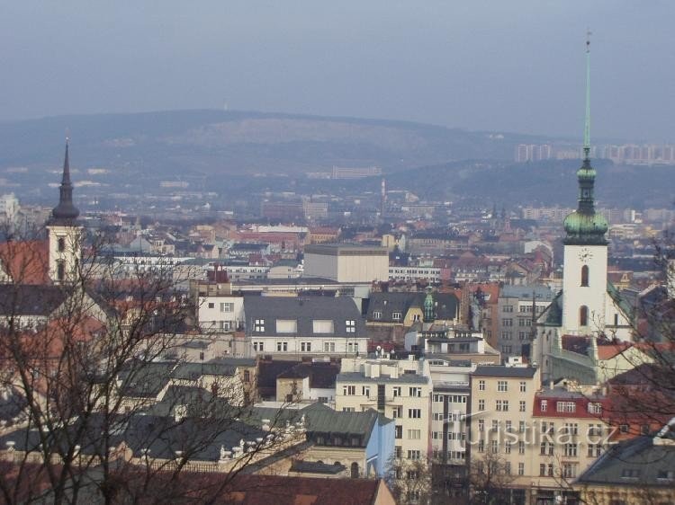 Brno - näkymä kaupungin keskustaan