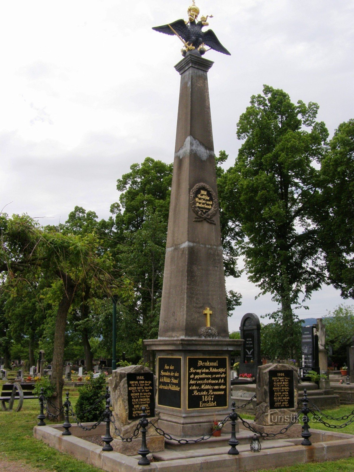 Broumov - monument al bătăliei din 1866