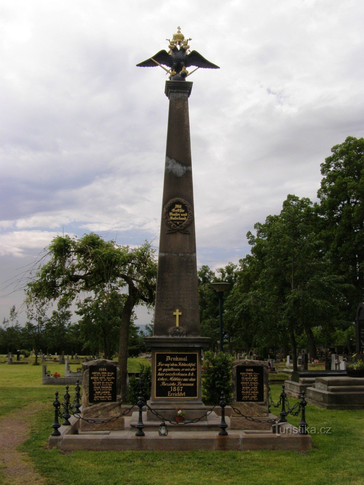 Броумов - памятник битве 1866 г.