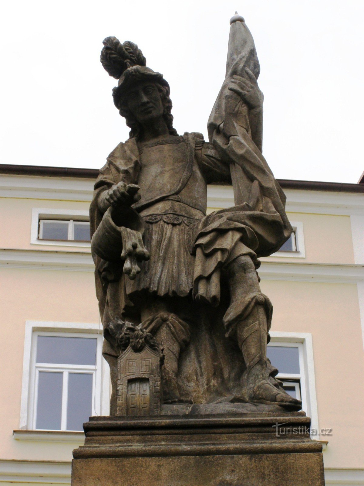 Broumov - standbeeld van St. Floriana