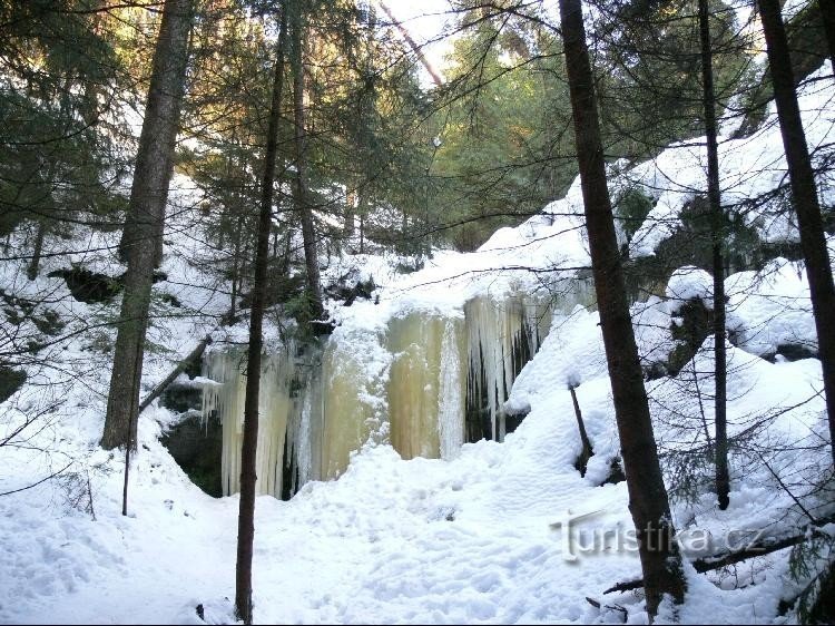 Cascade de gheata Brtnice: 19.2.06