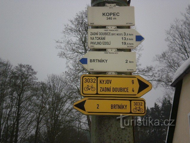 Brtníky - Kopec - Zadní Doubice - Kyjovské údolí - U Doubice - Nad Vápenkou /cehă