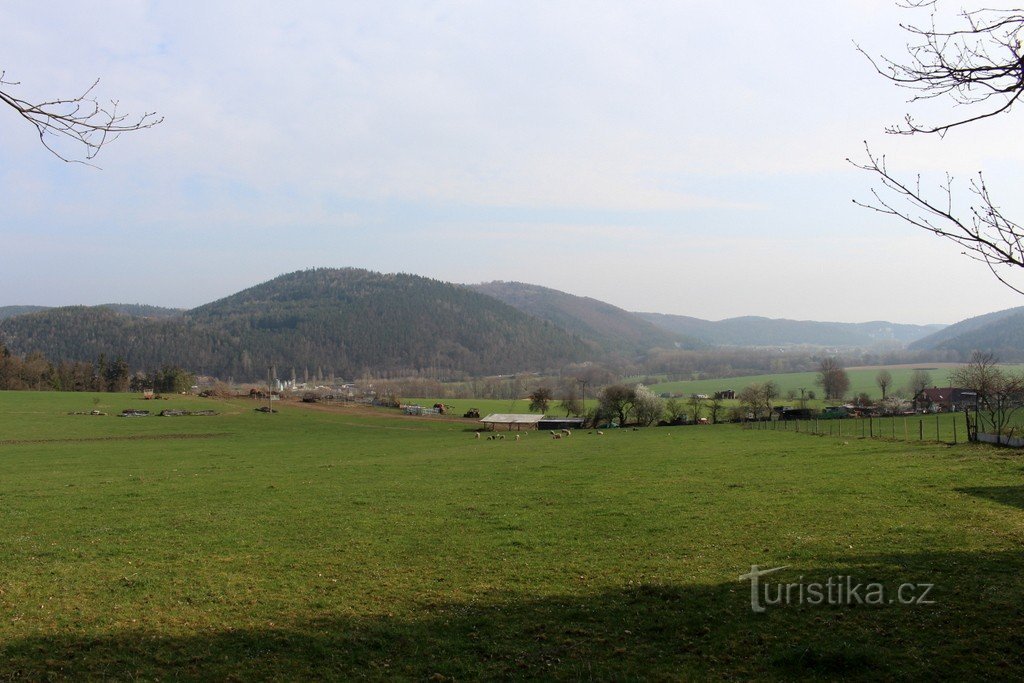 Budětická vrchovina od jihozápadu