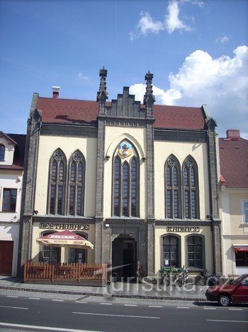 The building of the former town hall.....