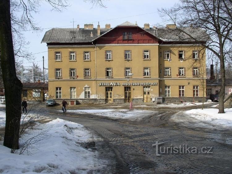 Bâtiment de la gare municipale de Jihlava