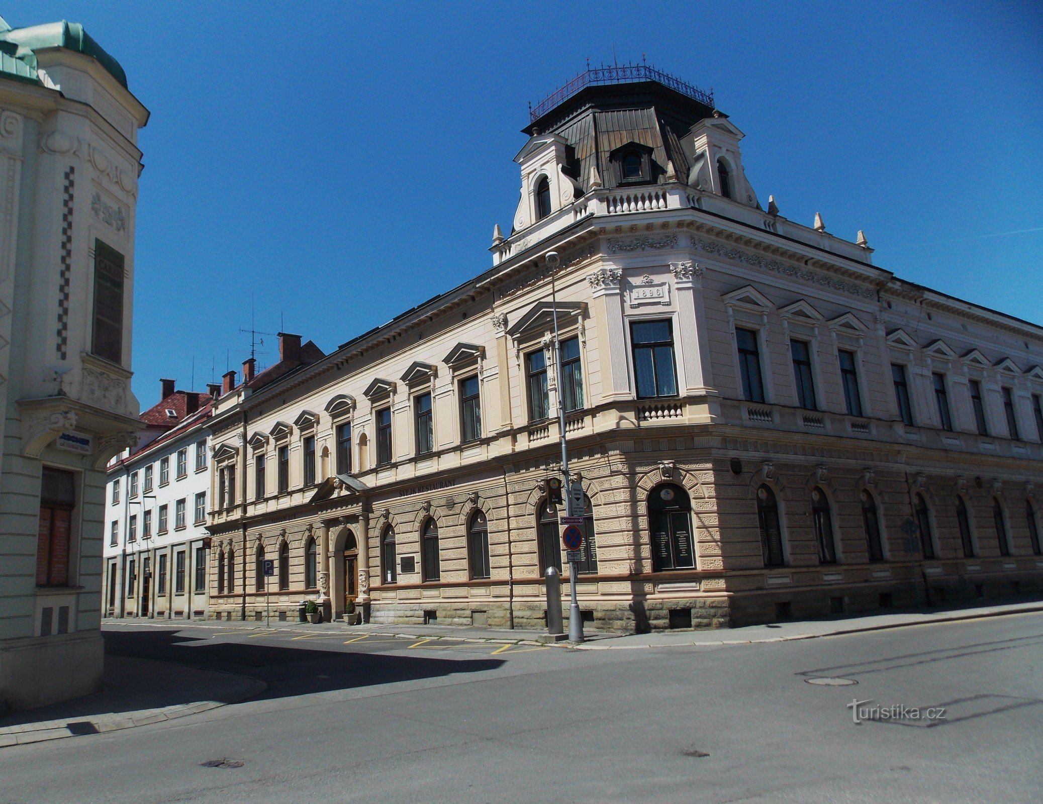 O edifício da Casa Nacional na cidade de Frýdek - Místek