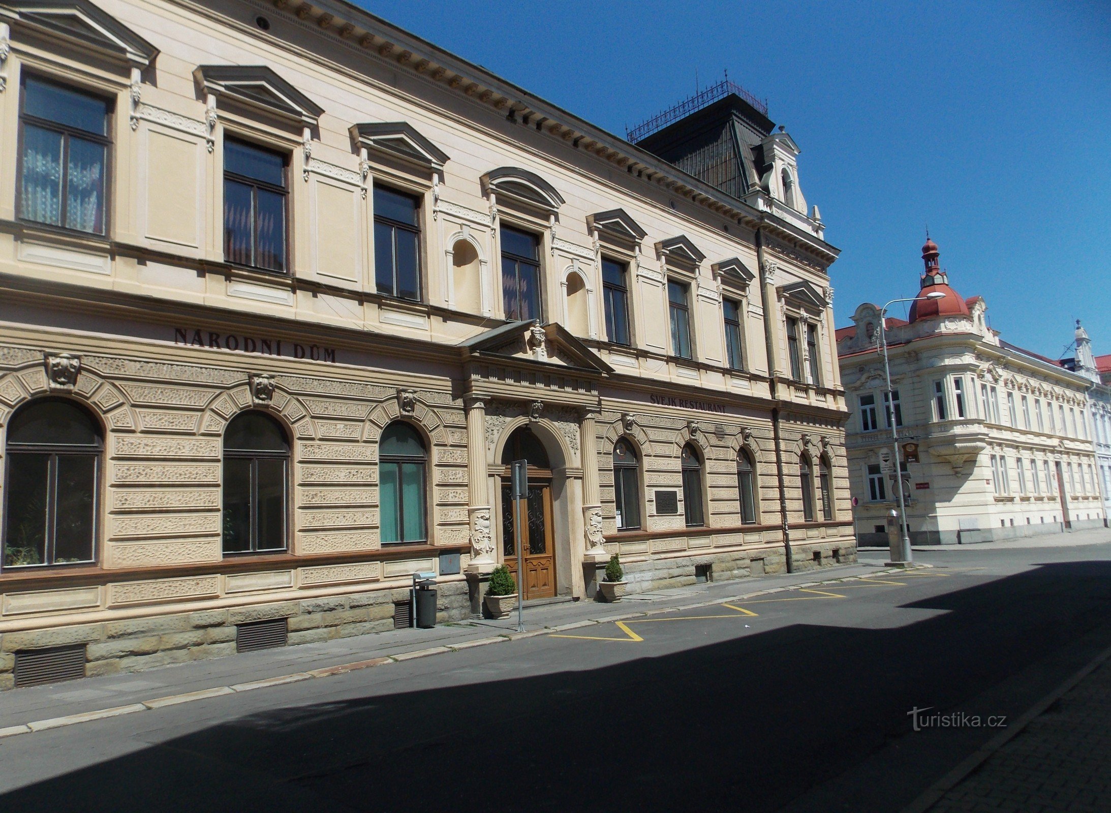 The National House building in the town of Frýdek - Místek