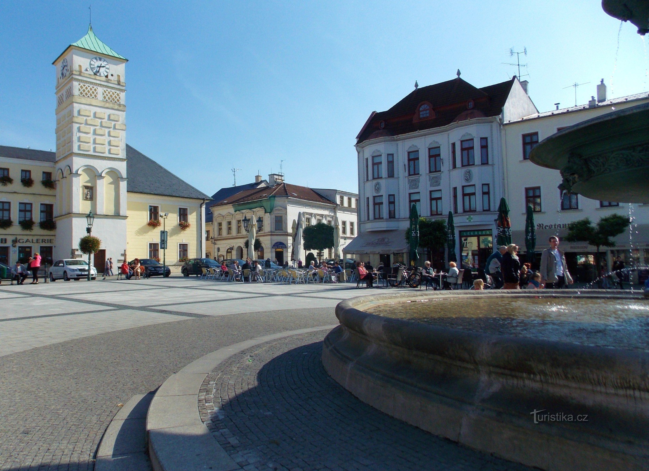 The town hall building - the dominant feature of Masaryk Square in Karviná