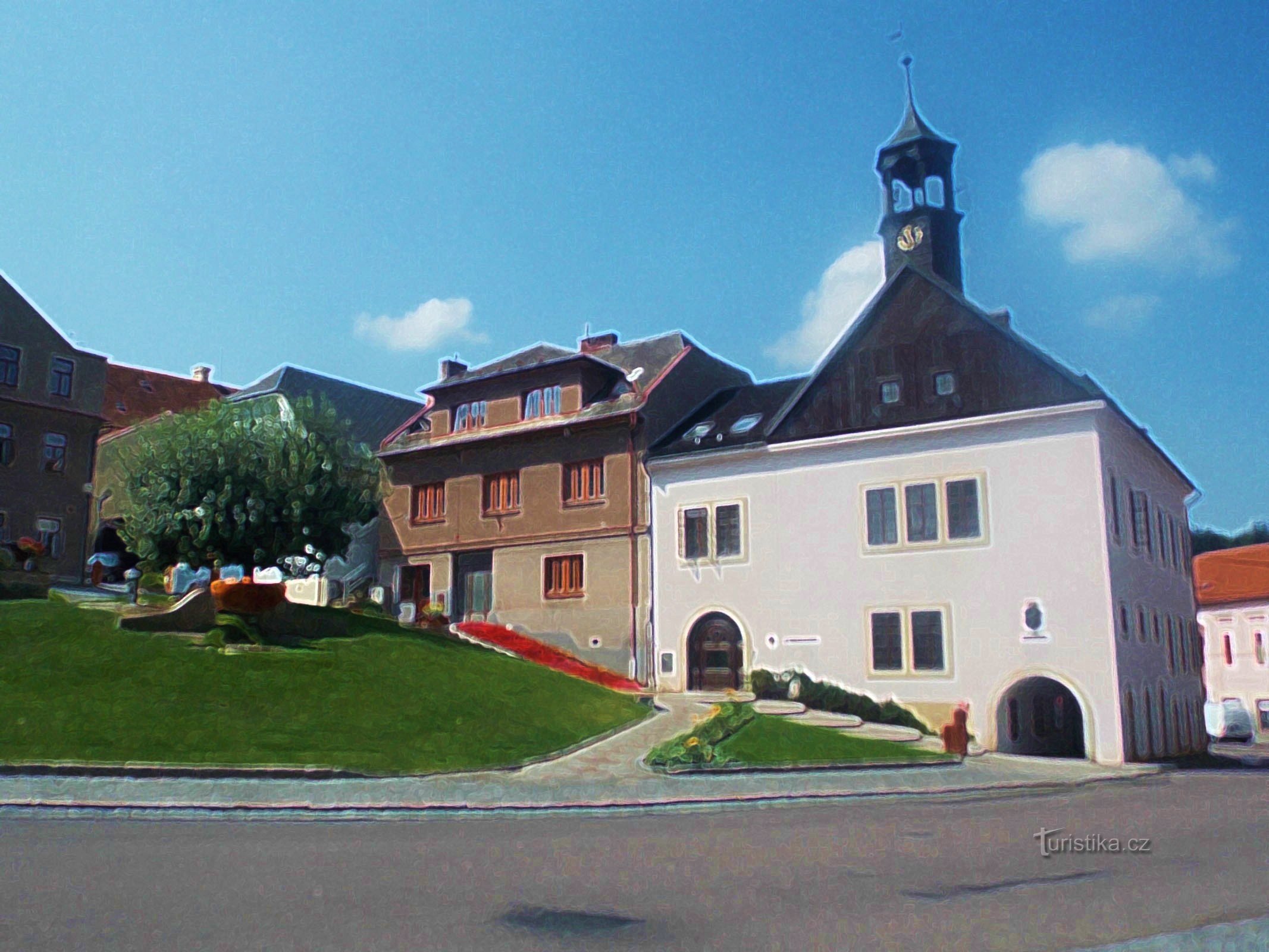 El edificio del ayuntamiento de Jablonné nad Orlicí