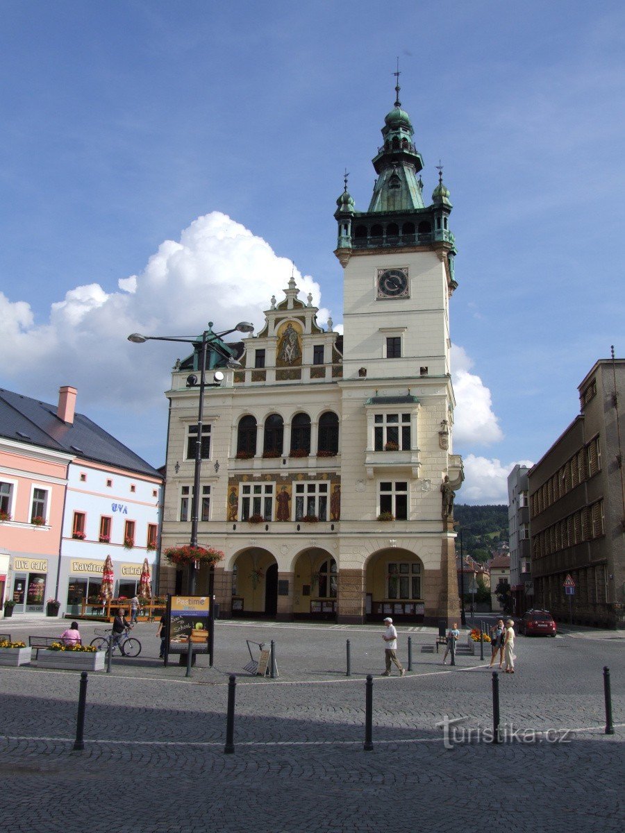 The town hall building in Náchod