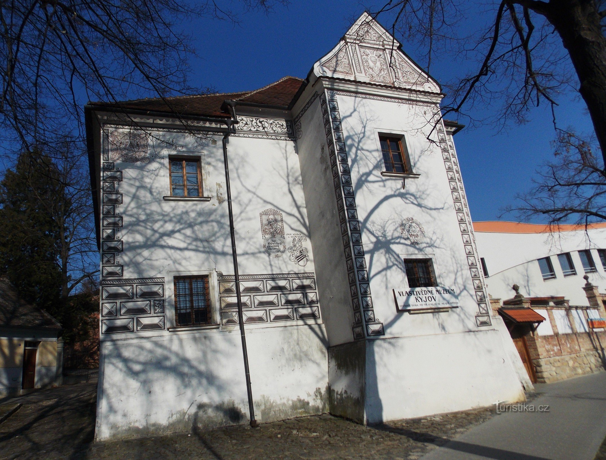 Edificio del castillo renacentista en Kyjov