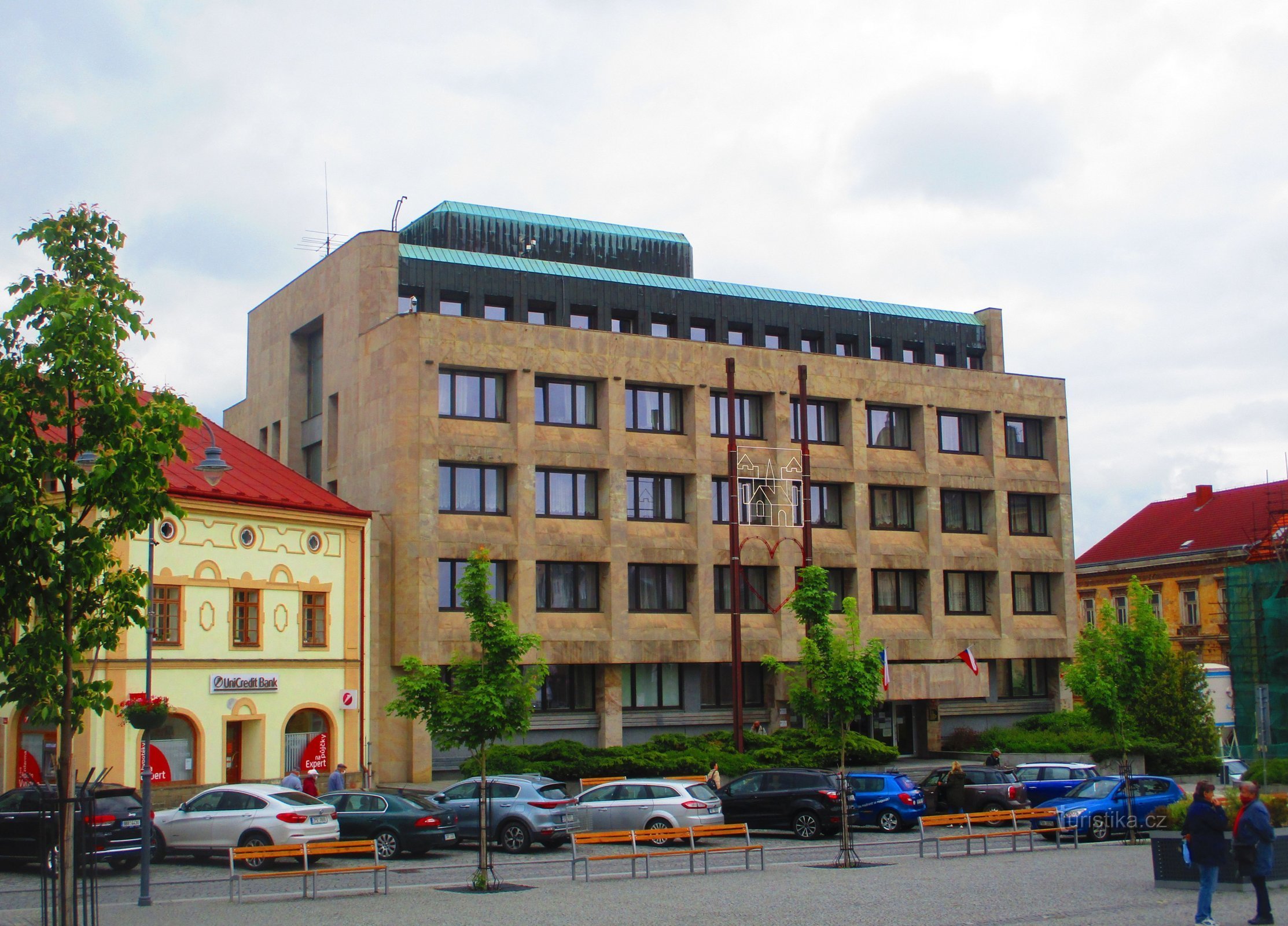 Le bâtiment de l'office du travail à Příbram