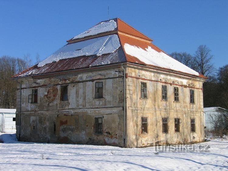 Das Schlossgebäude von Westen