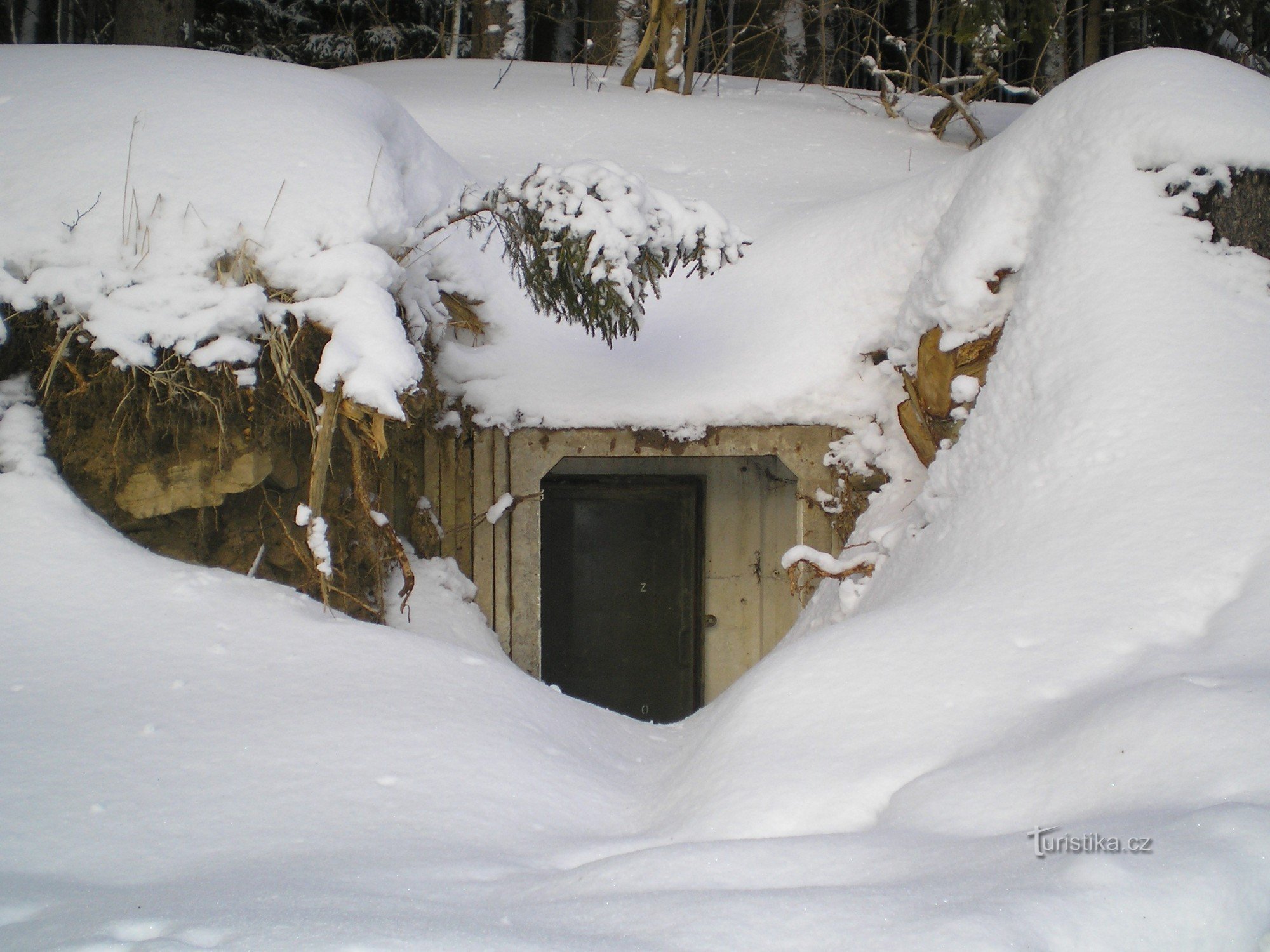 Bunker auf dem Weg zum Belveder