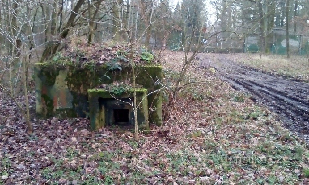 bunkier w pobliżu Kokešov