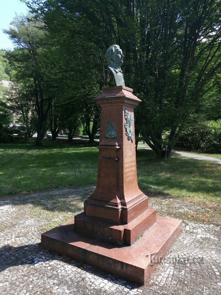 Buste van Adam Mickiewicz - Karlovy Vary