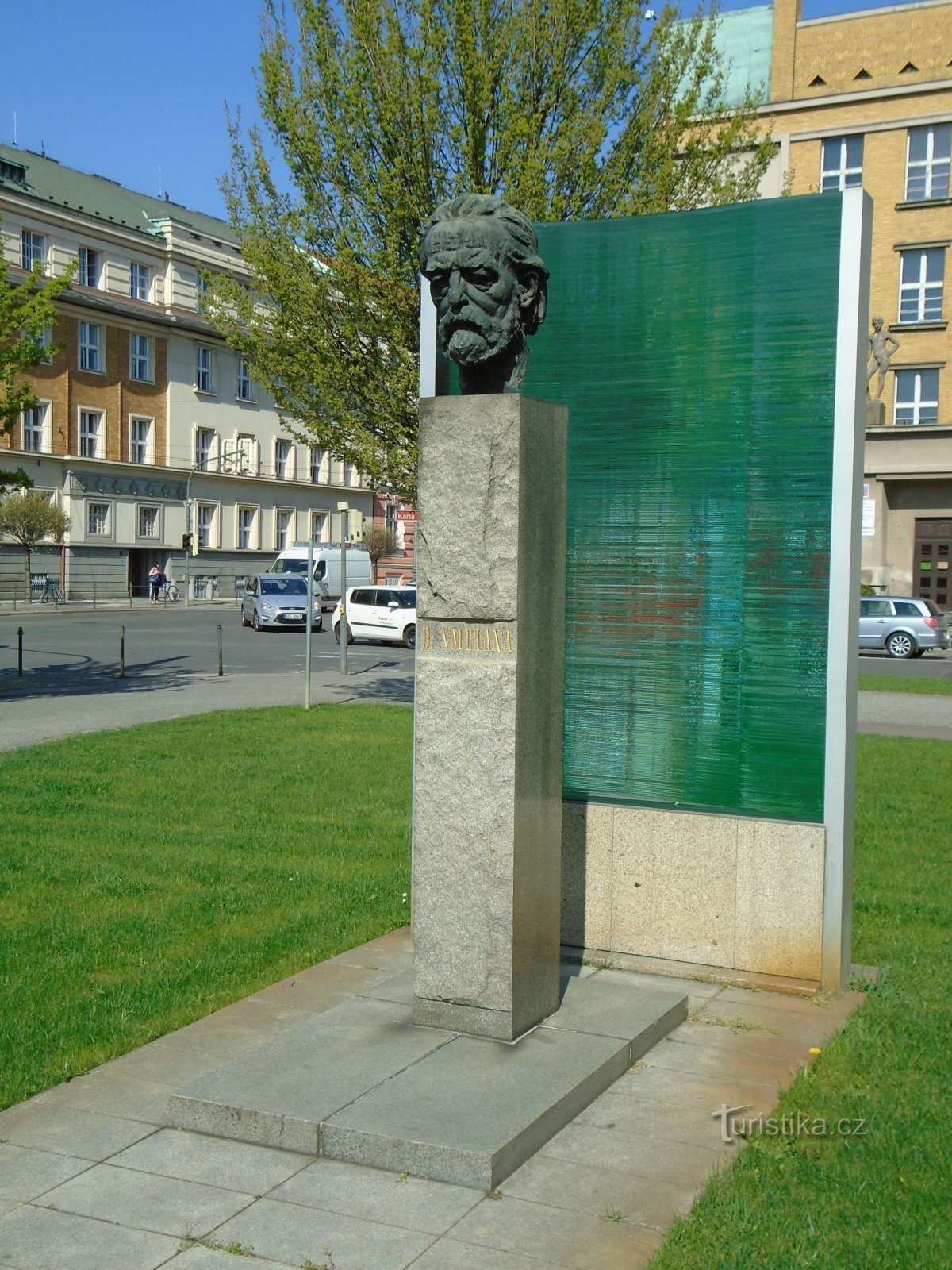 Busto de Bedřich Smetana (Pardubice, 18.4.2018 de abril de XNUMX)