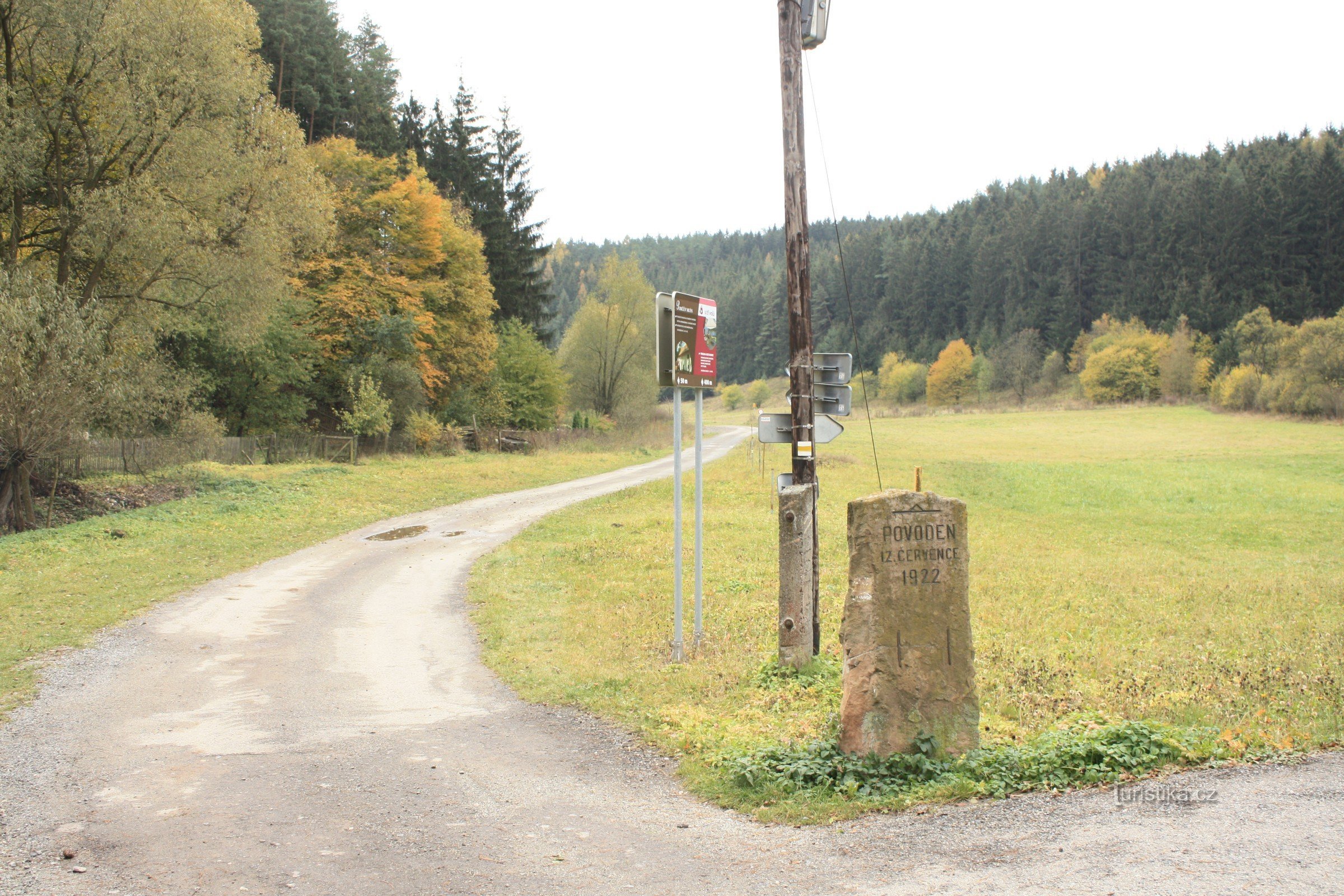 Býkovice - overstromingsmarkering