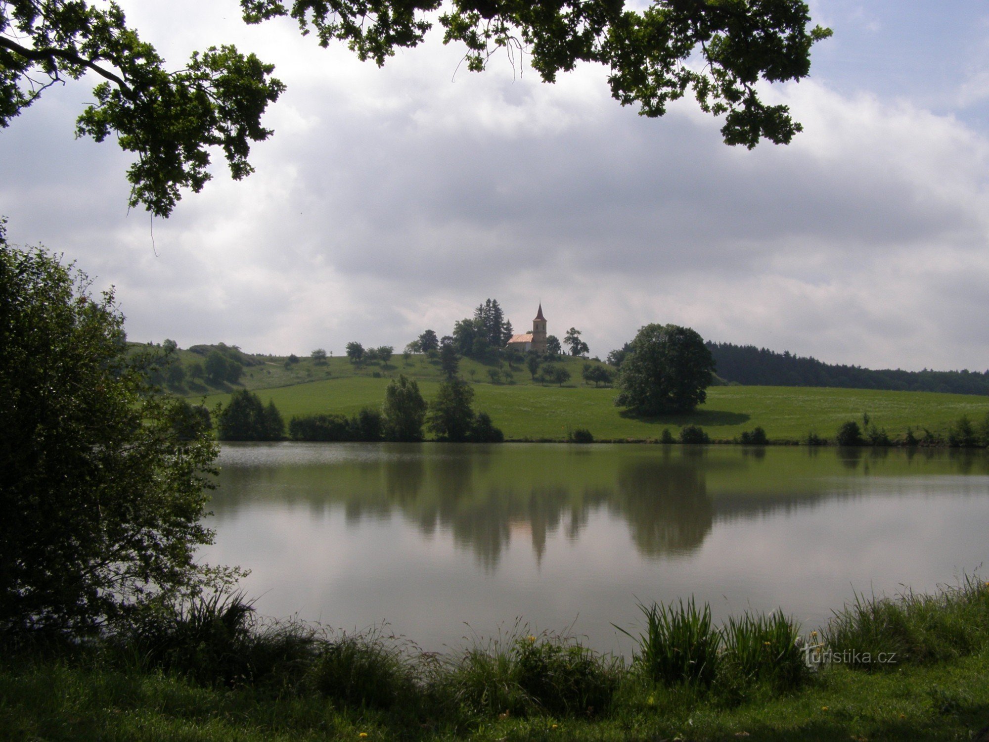 Byšičky - church of St. Peter and Paul from Erben's Oak