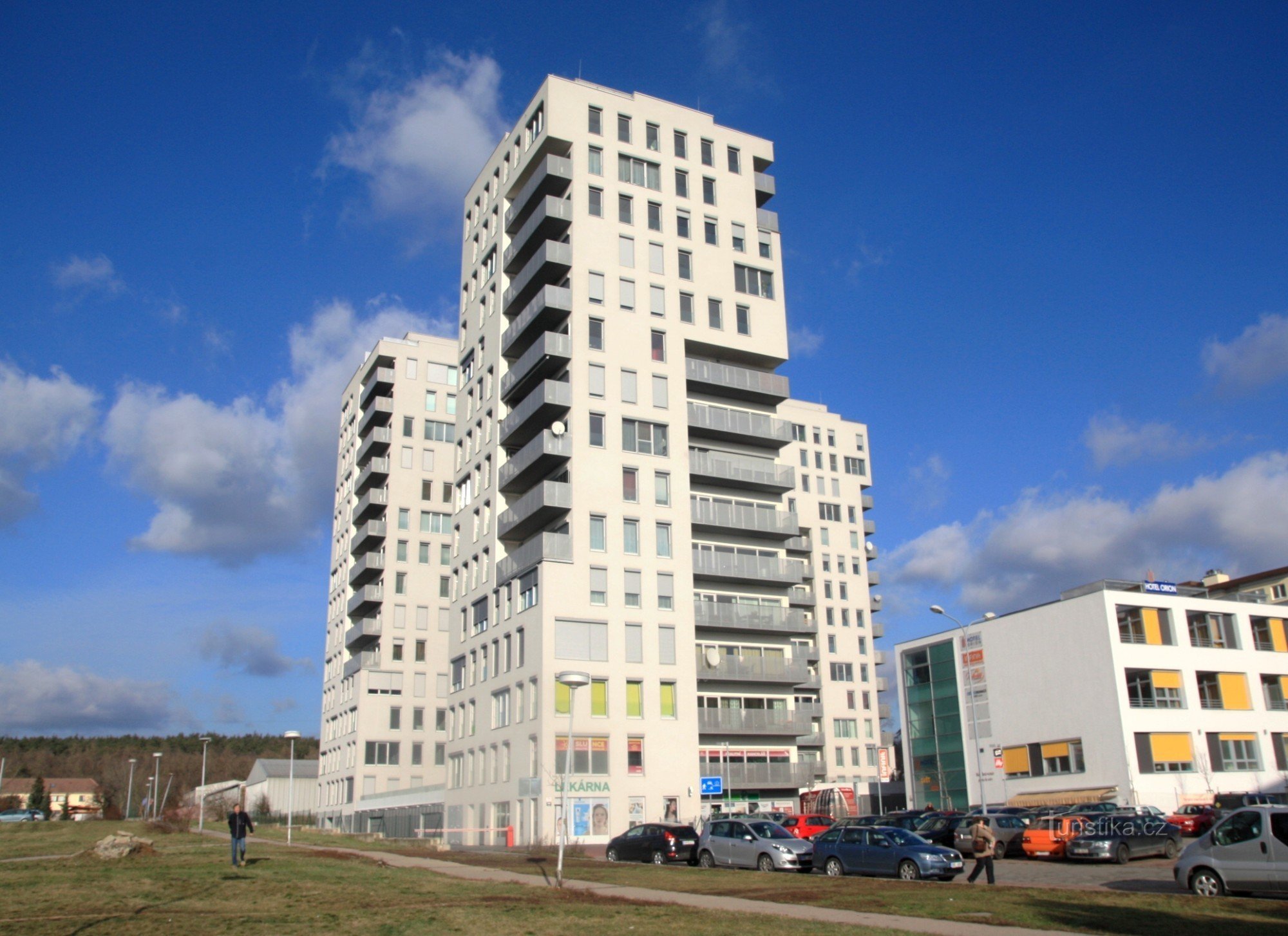 Apartment complex Orion from the tourist route