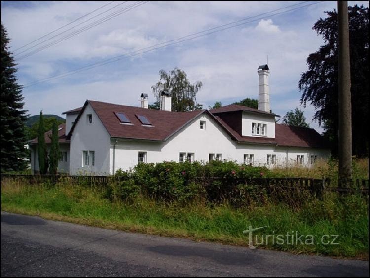 a former factory for the production of chandelier curtains: Later, there was a Hubert cottage here, which