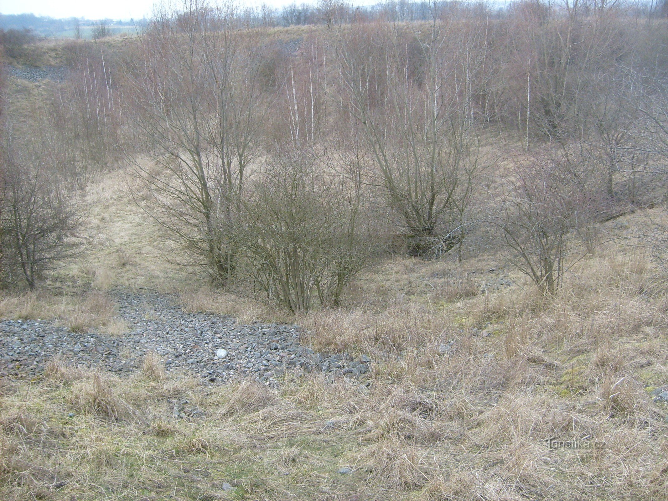 El antiguo embalse agrícola Skupice