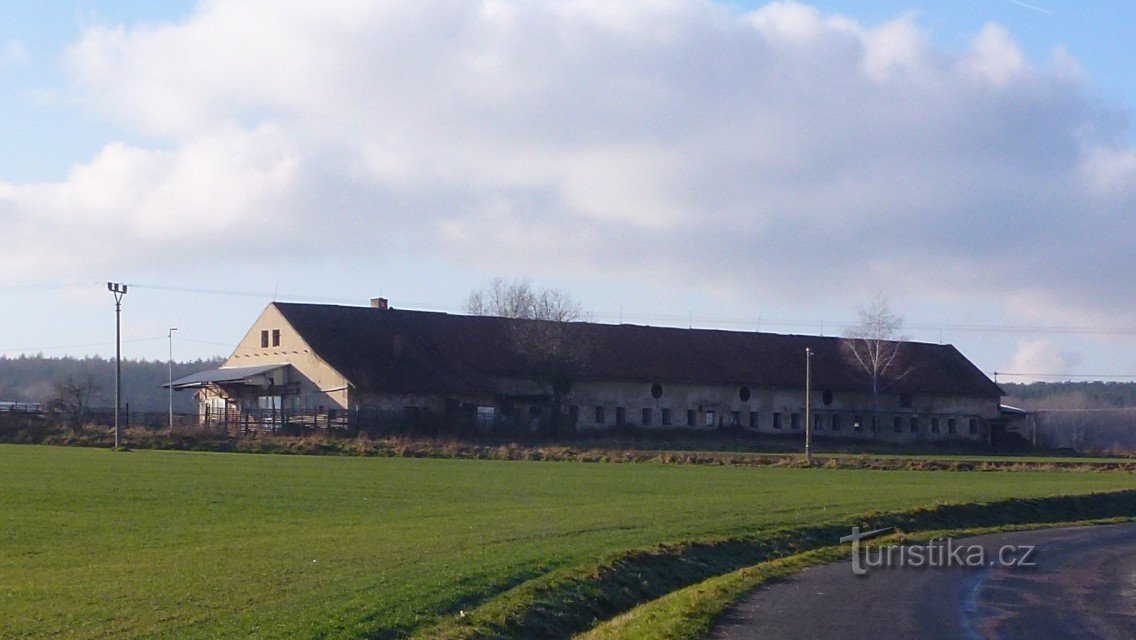 former cowshed (formerly a flourishing economy, today a shameful example)