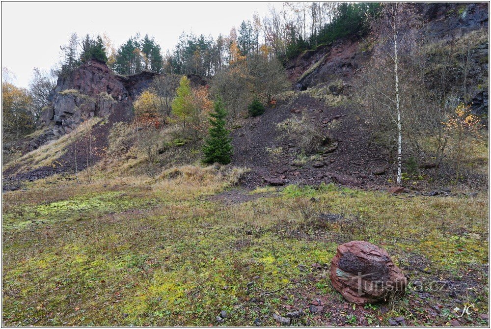 A antiga pedreira Hvězda