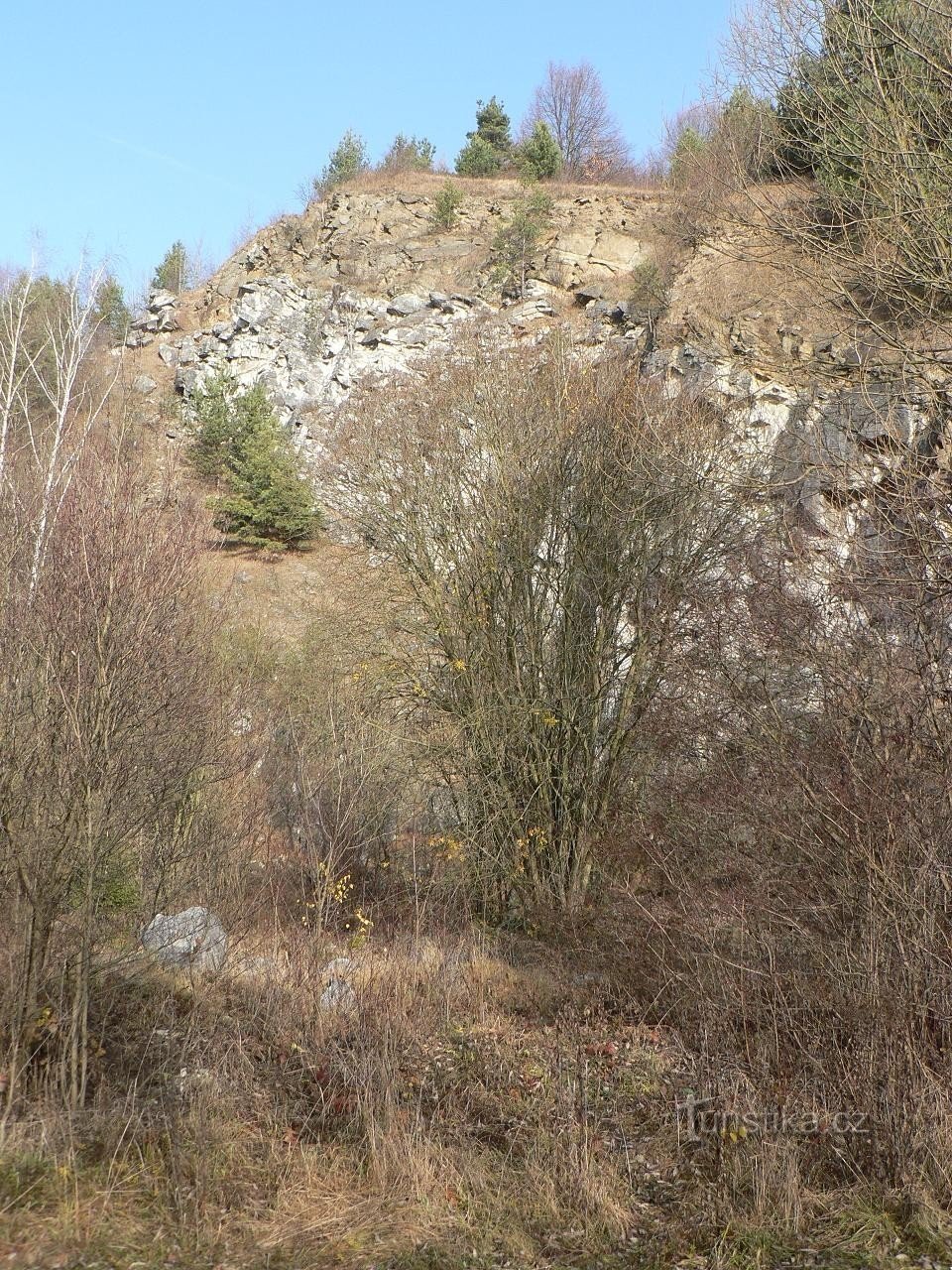 スシツェ近くのかつての石灰岩採石場