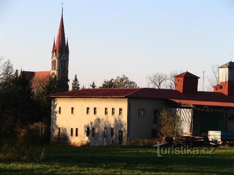 Az egykori kastély Polanka nad Odrouban