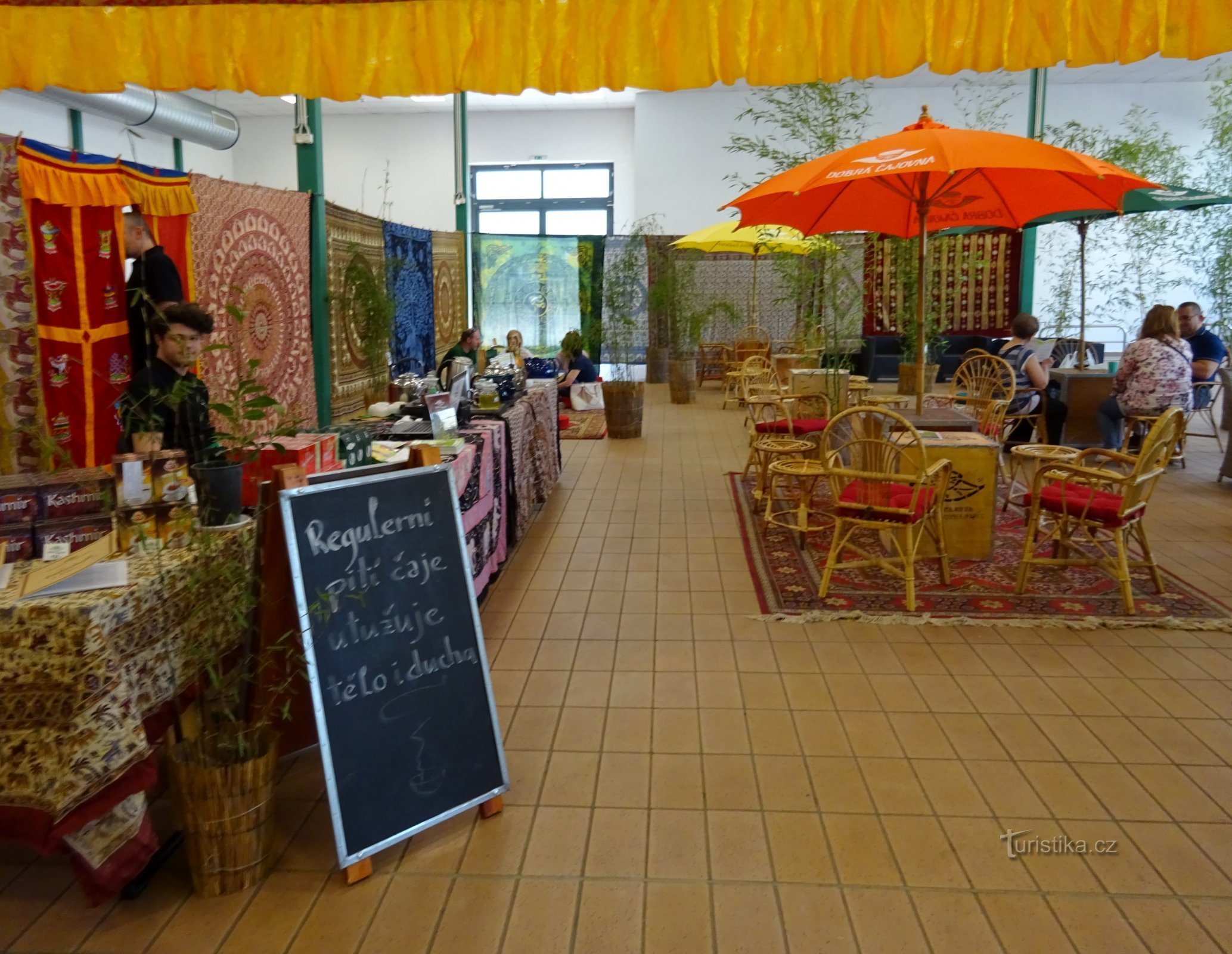 tea room at the entrance