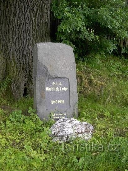 Čaková - monument voor Hanz Kudlich