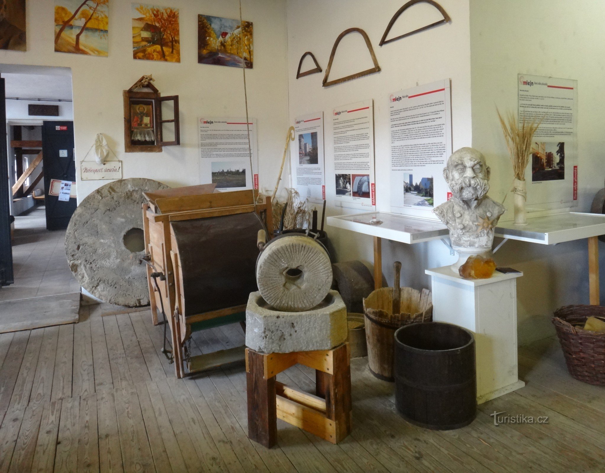 Teil der den Mühlen gewidmeten Ausstellung