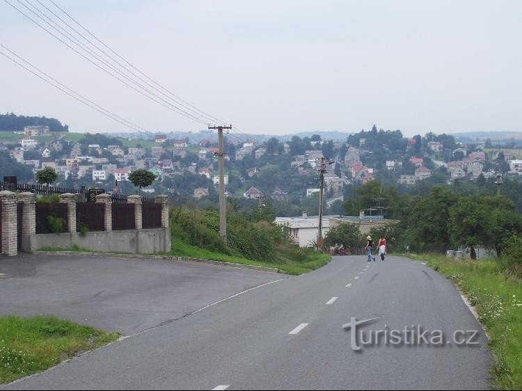 Čavisov: Vista desde Čavisov hasta Dolní Lhota