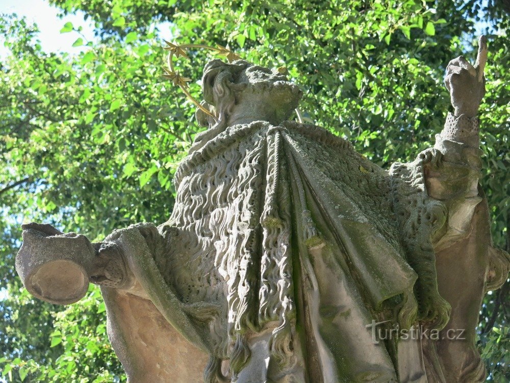 Bohemen onder Kosíř - standbeeld van St. Jan Nepomucký