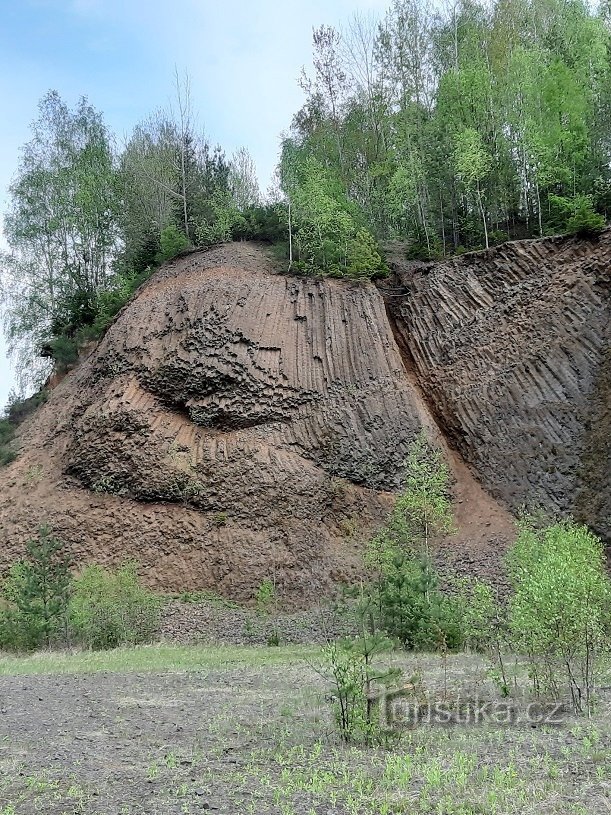 Basaltbrott nära Semil (Proseč)