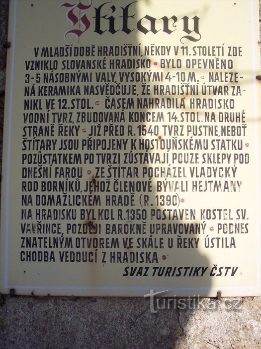 Cedule k historii kostela