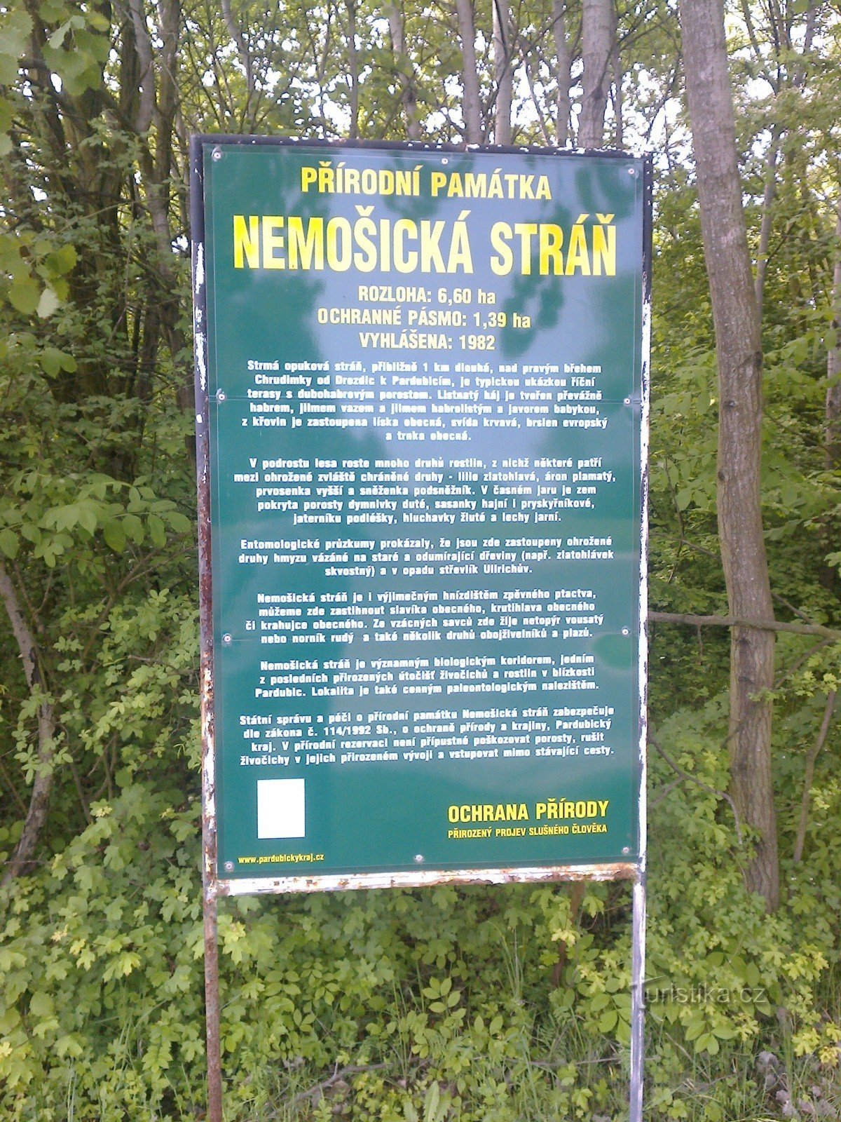 Biển báo ở cuối đường Průmyslová