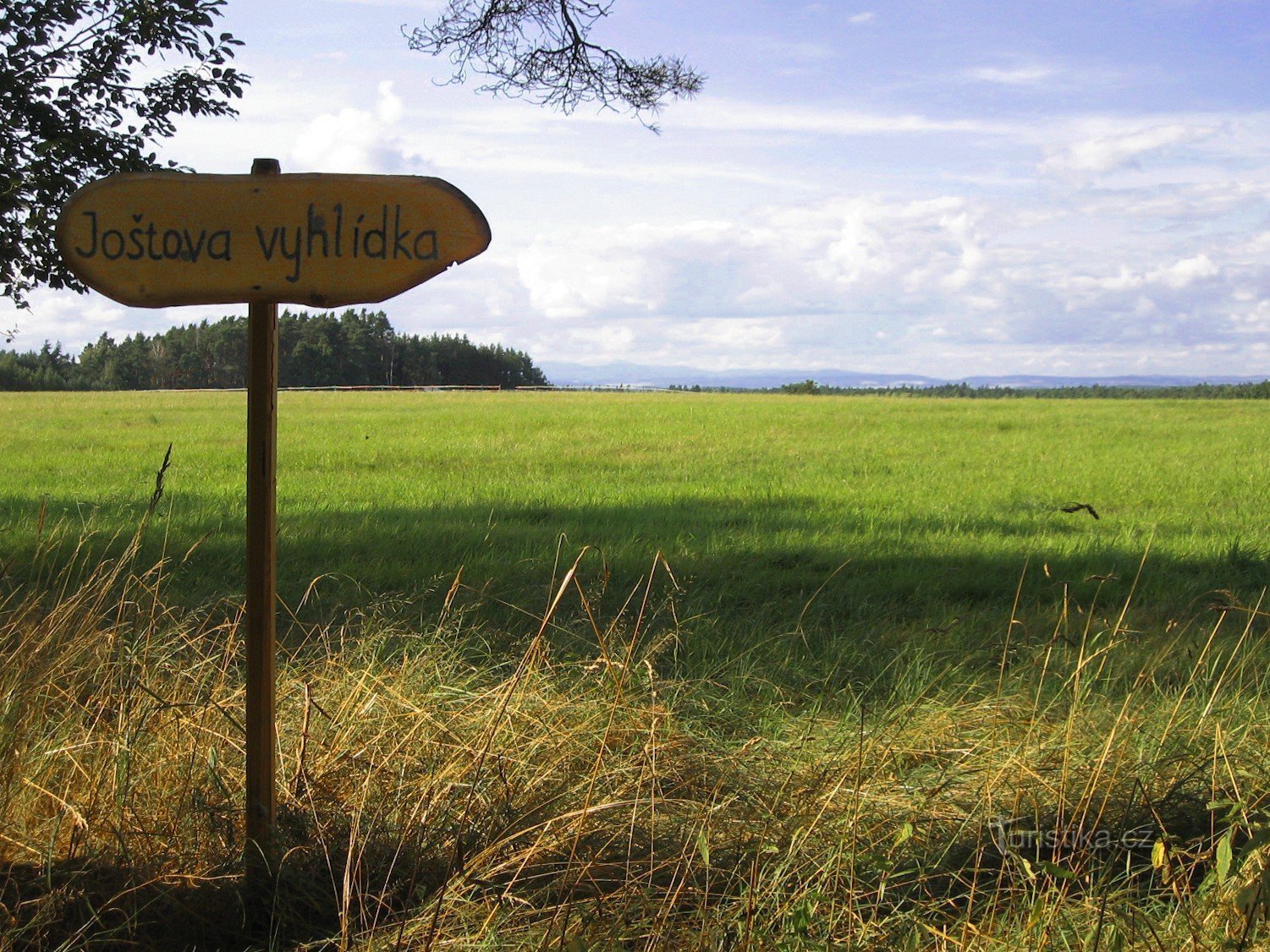 Sign indicating Jošt's viewpoint