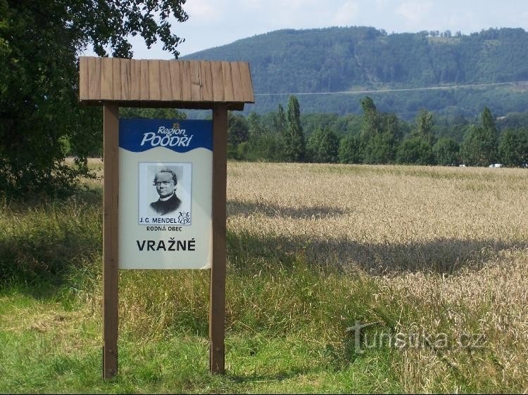 Cartello: Cartello di benvenuto sulla strada da Jeseník