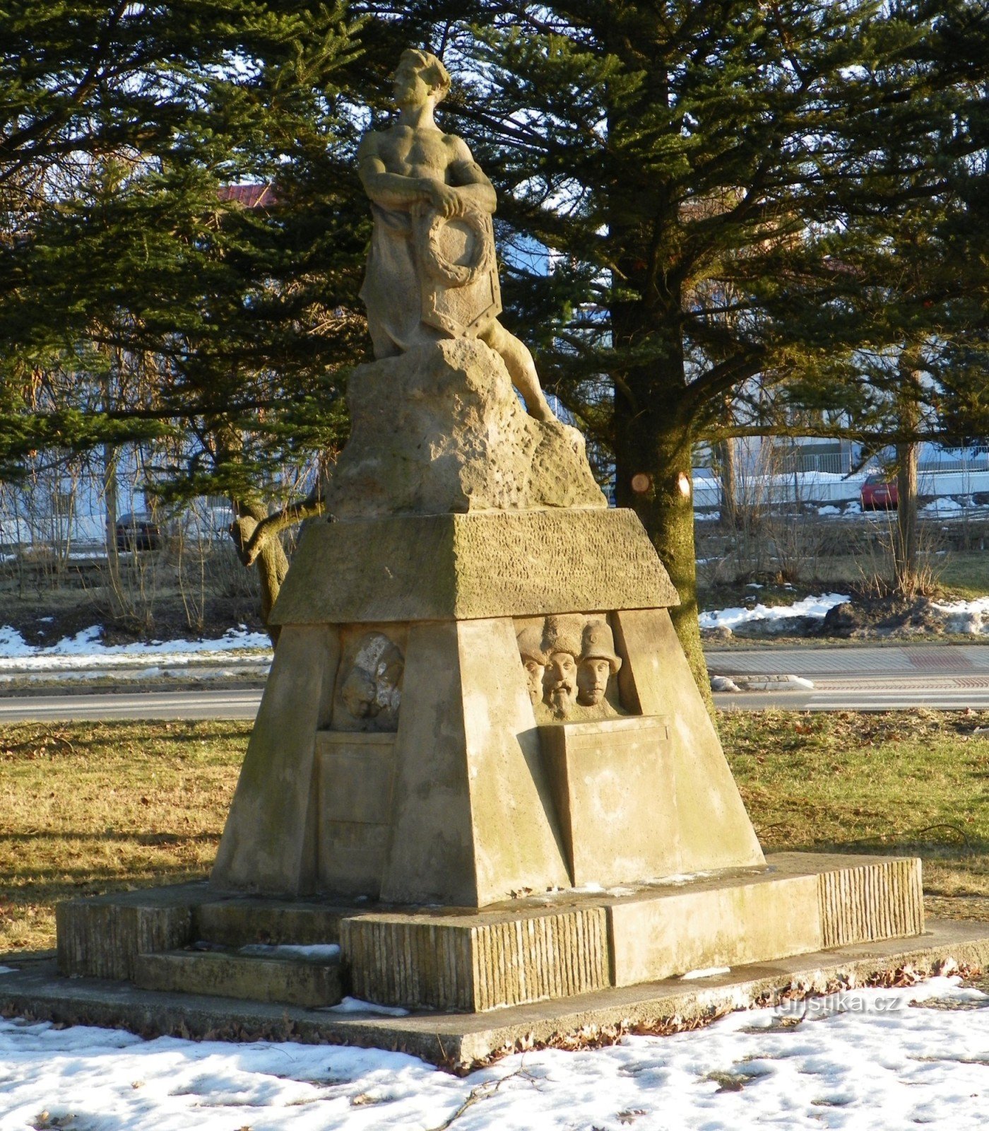 The entirety of the monument to the fallen