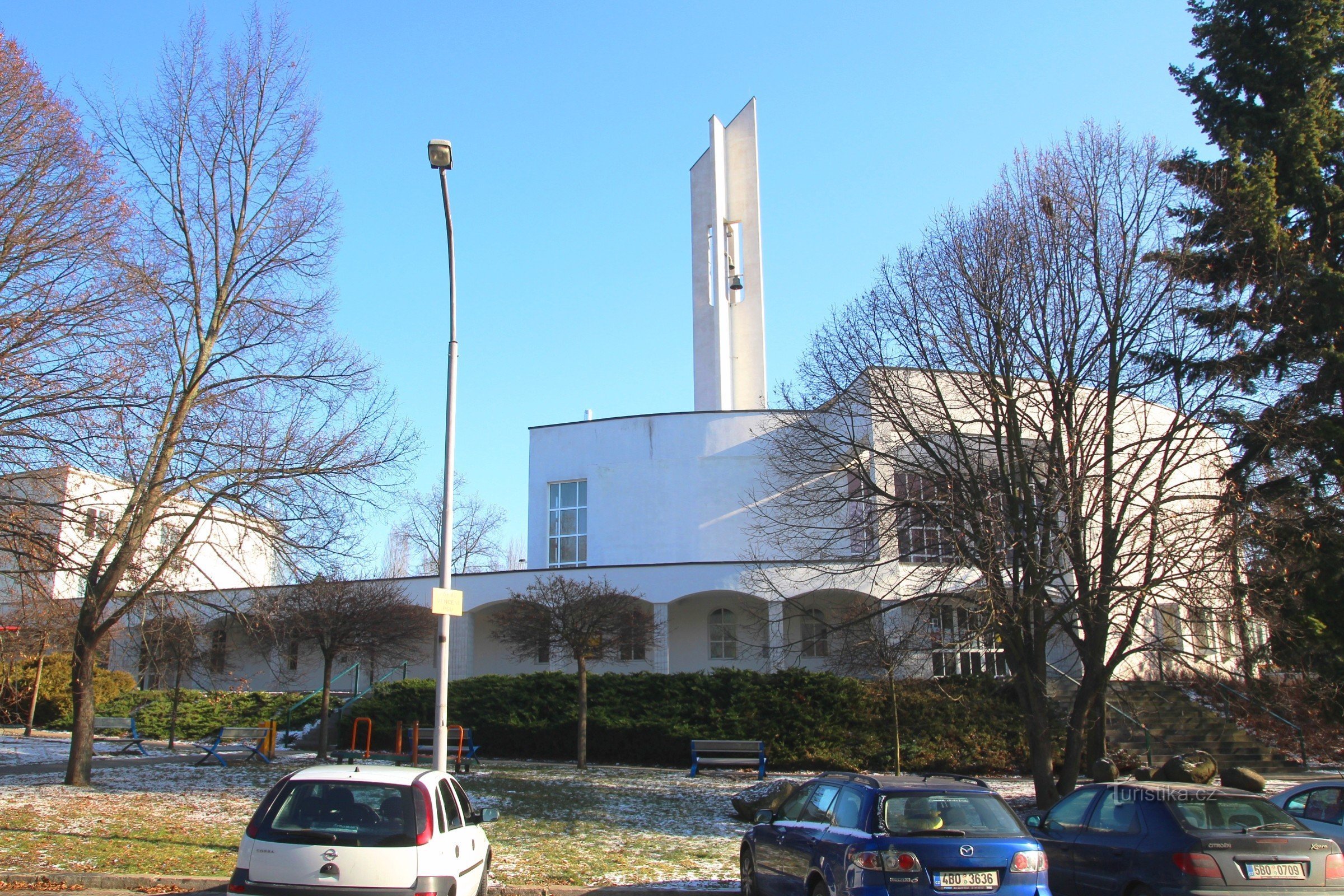 Gesamtansicht des Areals von der Foerstrava-Straße aus