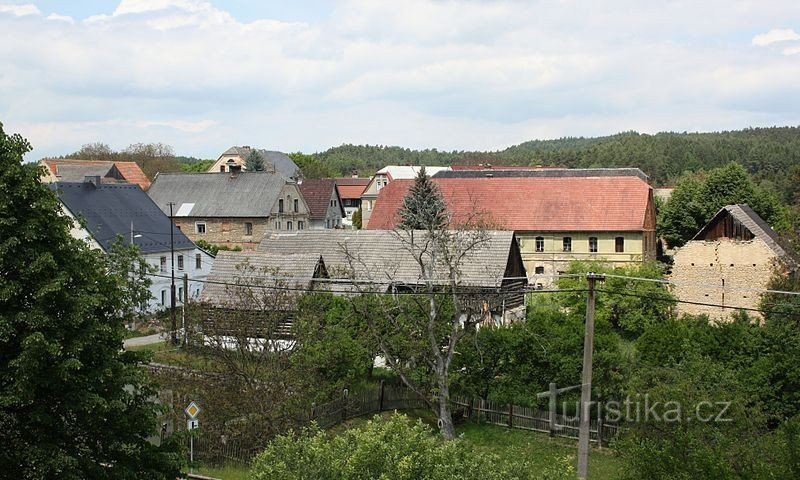 splošen pogled na središče vasi