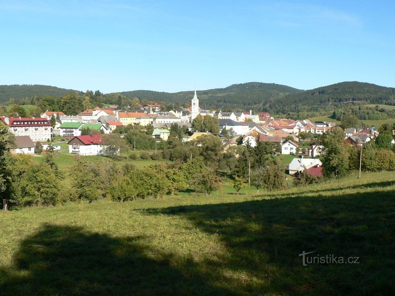 Översikt över Kašperské Hory