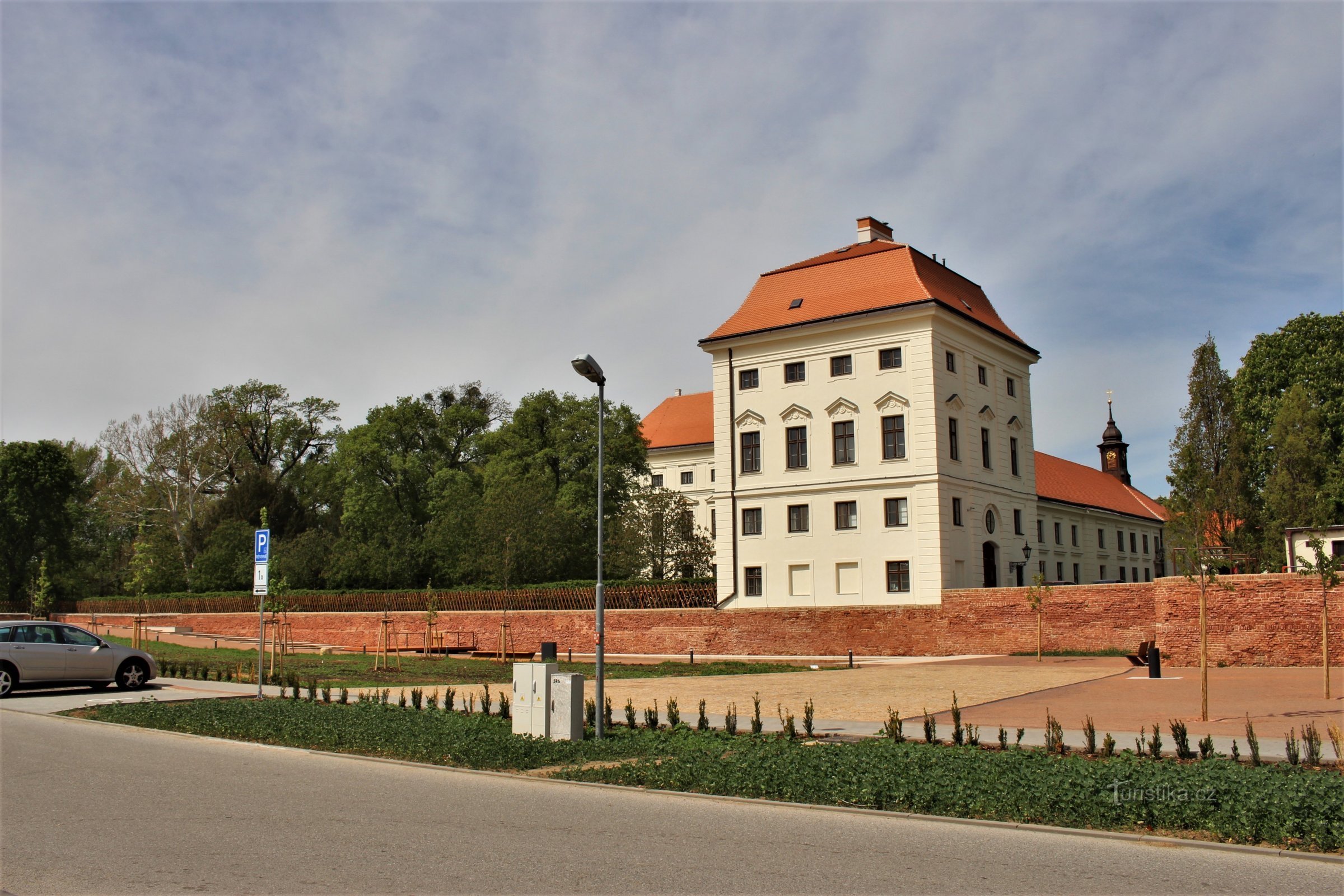 Vista geral do parque do castelo - maio de 2019