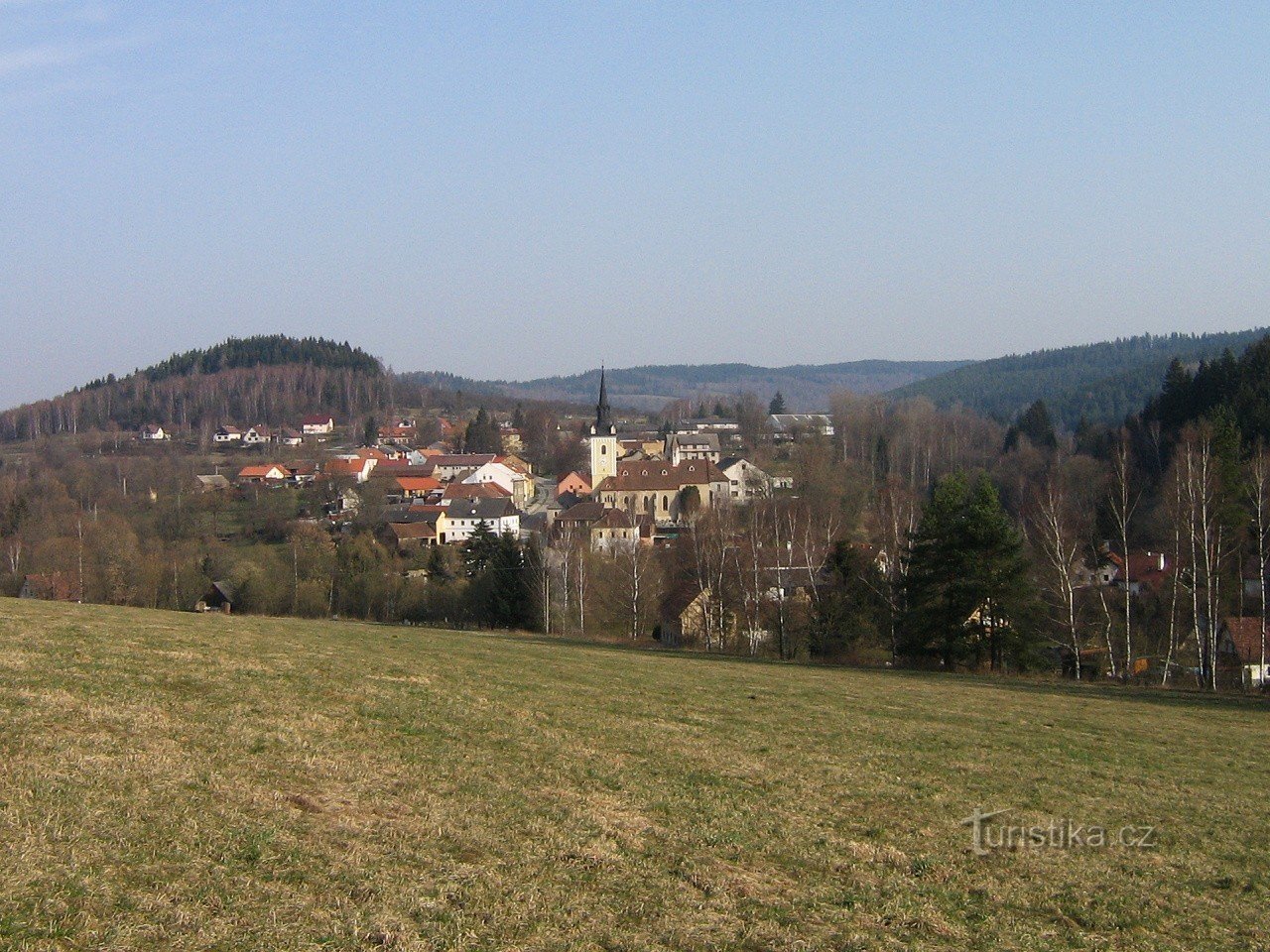 Quang cảnh chung của Rožmitál ở Šumava