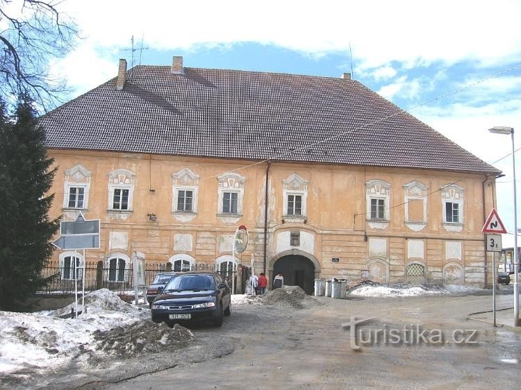 Front view of the castle