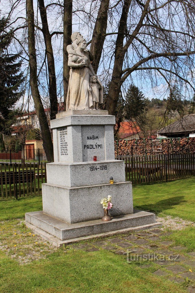 Partea din față a monumentului